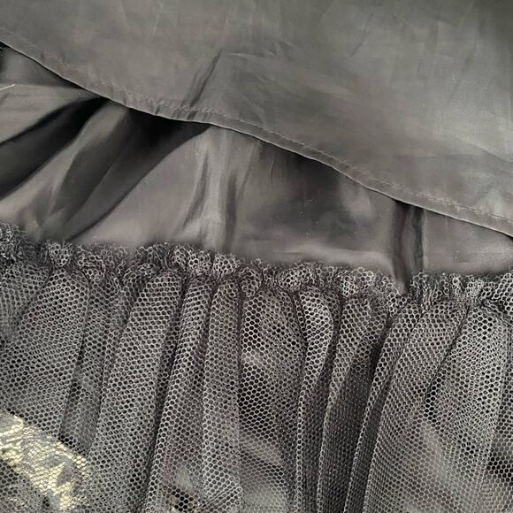 Chasing Fireflies Girls Black Gold Velvet & Lace Tiered Party Dress EUC sz 7 - Picture 12 of 12